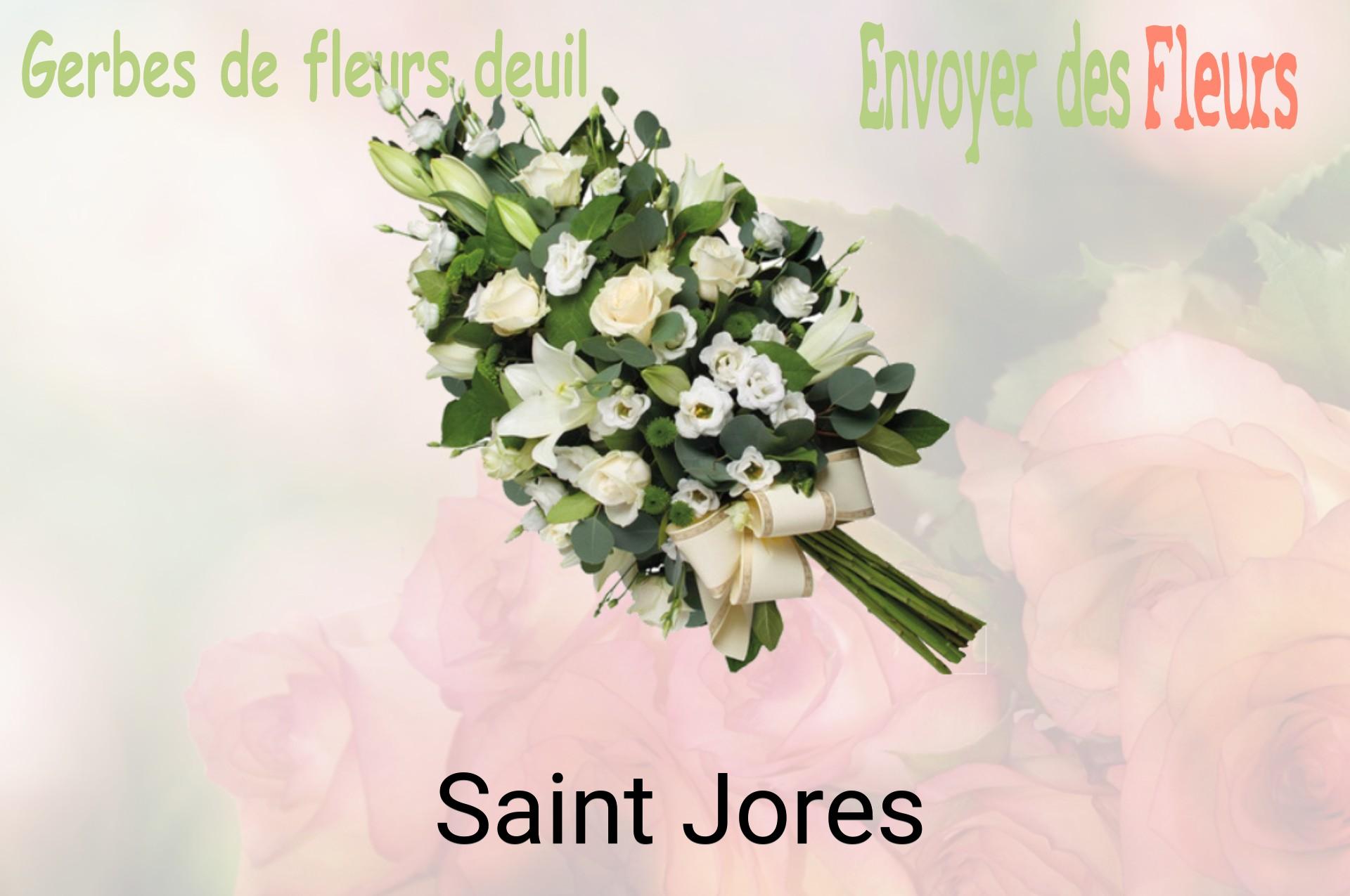 Gerbe de fleurs de deuil livrée à Saint-Jores